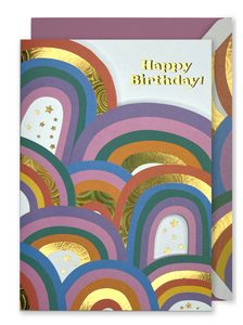 Rainbows Happy Birthday Card