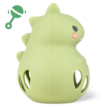Load image into Gallery viewer, Tiger Tribe Silicone Rattle Dino
