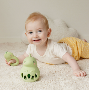 Tiger Tribe Silicone Rattle Dino