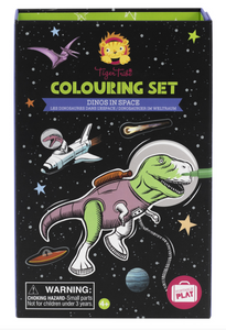 Tiger Tribe Colouring Set Dinos in Space