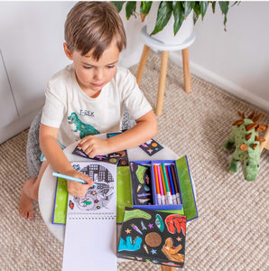 Tiger Tribe Colouring Set Dinos in Space