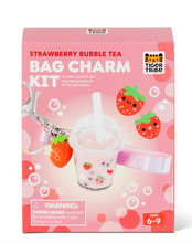 Load image into Gallery viewer, Tiger Tribe Strawberry Bubble Tea Bag Charm Kit
