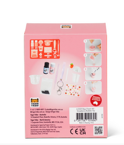 Tiger Tribe Strawberry Bubble Tea Bag Charm Kit