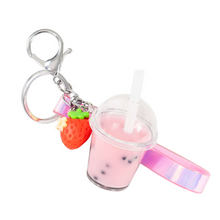 Load image into Gallery viewer, Tiger Tribe Strawberry Bubble Tea Bag Charm Kit
