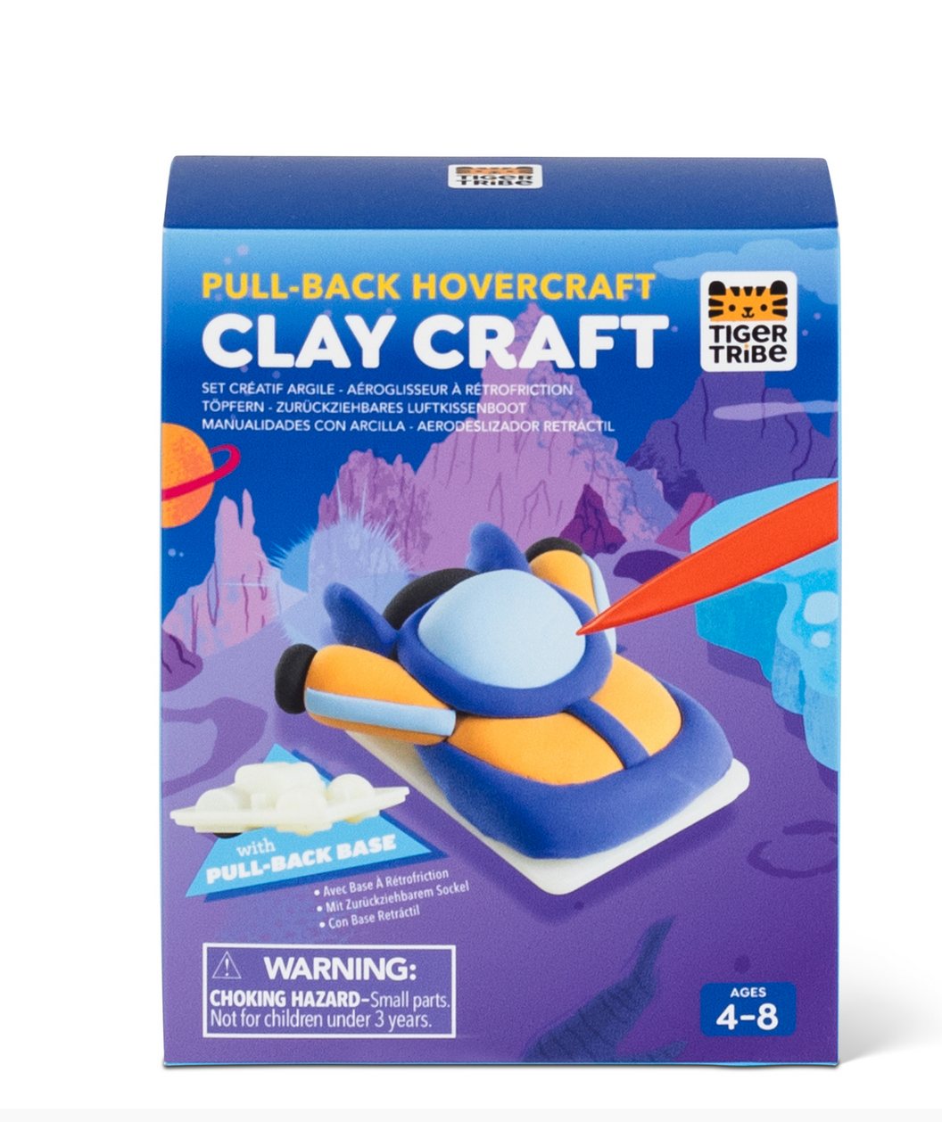 Tiger Tribe Clay Craft Pull Back Hovercraft