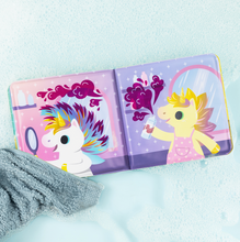 Load image into Gallery viewer, Tiger Tribe Bath Book Messy Unicorns
