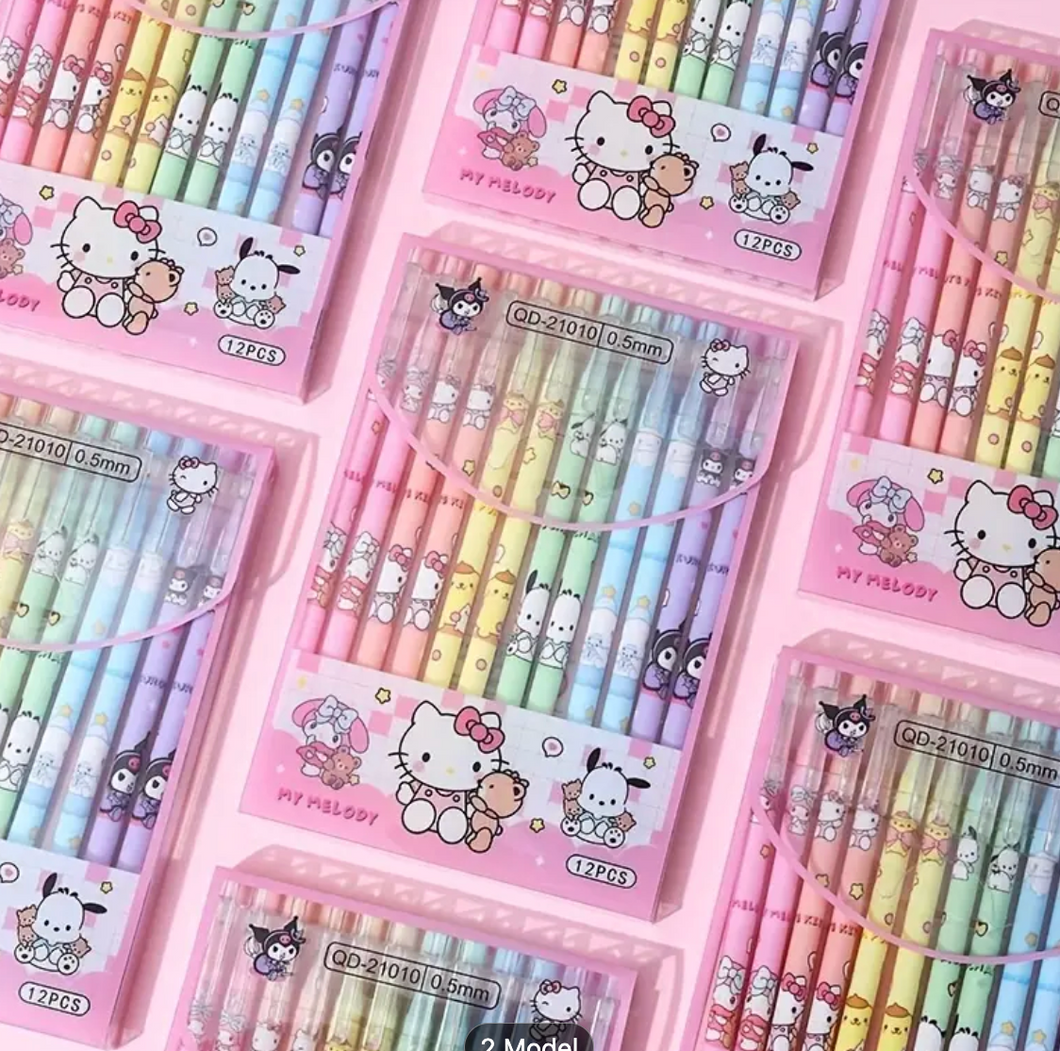 Hello Kitty & Friends Gel Ink Pens
