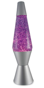 Diamond Glitter Lamp Purple/Silver