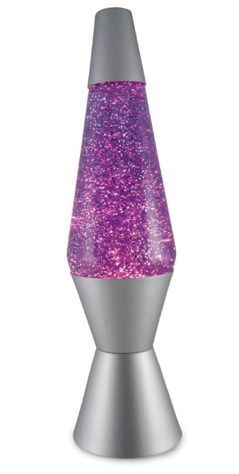 Diamond Glitter Lamp Purple/Silver