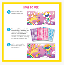 Load image into Gallery viewer, Colour By Dots Sticker Book Unicorns
