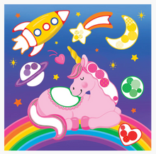 Load image into Gallery viewer, Colour By Dots Sticker Book Unicorns
