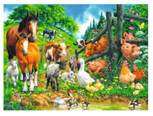 Load image into Gallery viewer, Ravensburger Animal Get Together Puzzle 100 pieces
