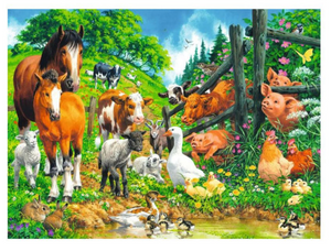 Ravensburger Animal Get Together Puzzle 100 pieces