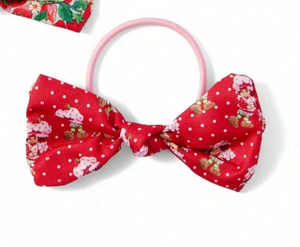 Strawberry Shortcake Hair Bows