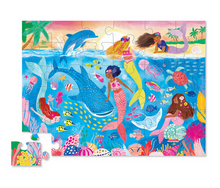 Load image into Gallery viewer, Crocodile Creek Mermaid Dreams 36 Piece Floor Puzzle
