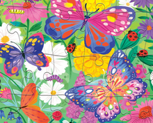 Load image into Gallery viewer, Crocodile Creek Butterflies Holographic Puzzle 50 Pieces
