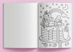 Totally Kawaii Sticker & Colouring Book
