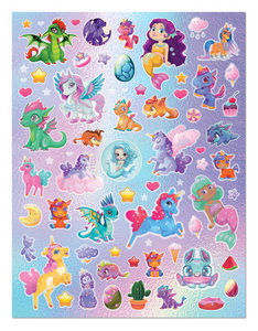 Totally Magical Creatures Sticker & Colouring Book