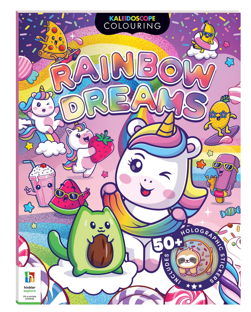 Totally Rainbow Dreams Sticker & Colouring Book