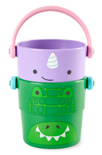 Load image into Gallery viewer, Skip Hop Zoo Bath Stack &amp; Pour Buckets
