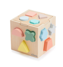 Load image into Gallery viewer, Bubble Wooden Shape Sorting Cube
