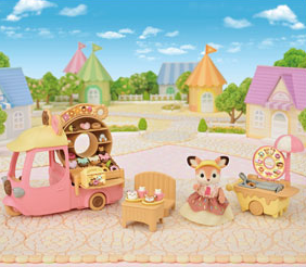 Sylvanian Families Dip Dip Donuts Wagon