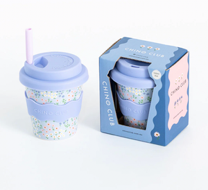 Chino Club - Blue Floral Babychino Cup