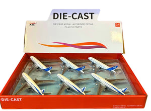Die Cast Pull Back Passenger Plane