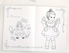 Load image into Gallery viewer, Vintage Paper Doll Colouring Book
