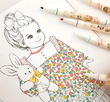 Load image into Gallery viewer, Vintage Paper Doll Colouring Book
