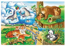 Load image into Gallery viewer, Ravensburger Animals in the Zoo Puzzle 2x12 Pieces
