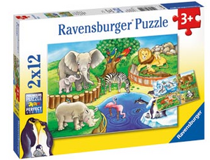 Ravensburger Animals in the Zoo Puzzle 2x12 Pieces
