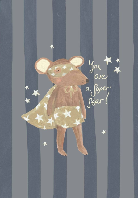 You Are a Super Star by Lion & Pear - Card