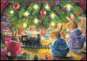 The New Train Set - Christmas Card
