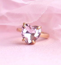 Load image into Gallery viewer, Lauren Hinkley Crystal Heart Ring with Fairy Box
