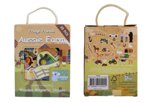 Fridge Friends Aussie Farm Magnets 35 Pieces