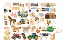 Load image into Gallery viewer, Fridge Friends Aussie Farm Magnets 35 Pieces
