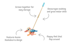 Load image into Gallery viewer, Push Along Kookaburra
