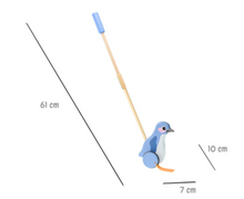 Load image into Gallery viewer, Push Along Penguin
