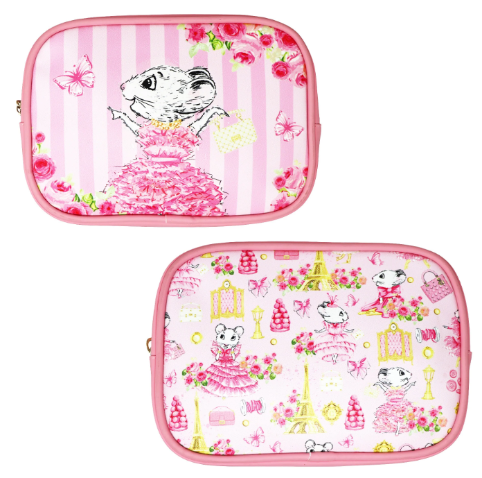 Claris the Chicest Mouse in Paris Cosmetic Pouches