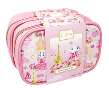 Load image into Gallery viewer, Claris the Chicest Mouse in Paris Cosmetic Pouches
