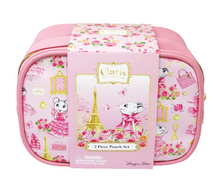 Load image into Gallery viewer, Claris the Chicest Mouse in Paris Cosmetic Pouches
