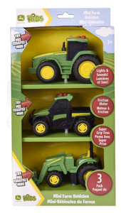 John Deere - Lights & Sound Mini Tractors 3 Pack