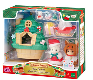 Sylvanian Families Baby Santa's Christmas Tree House