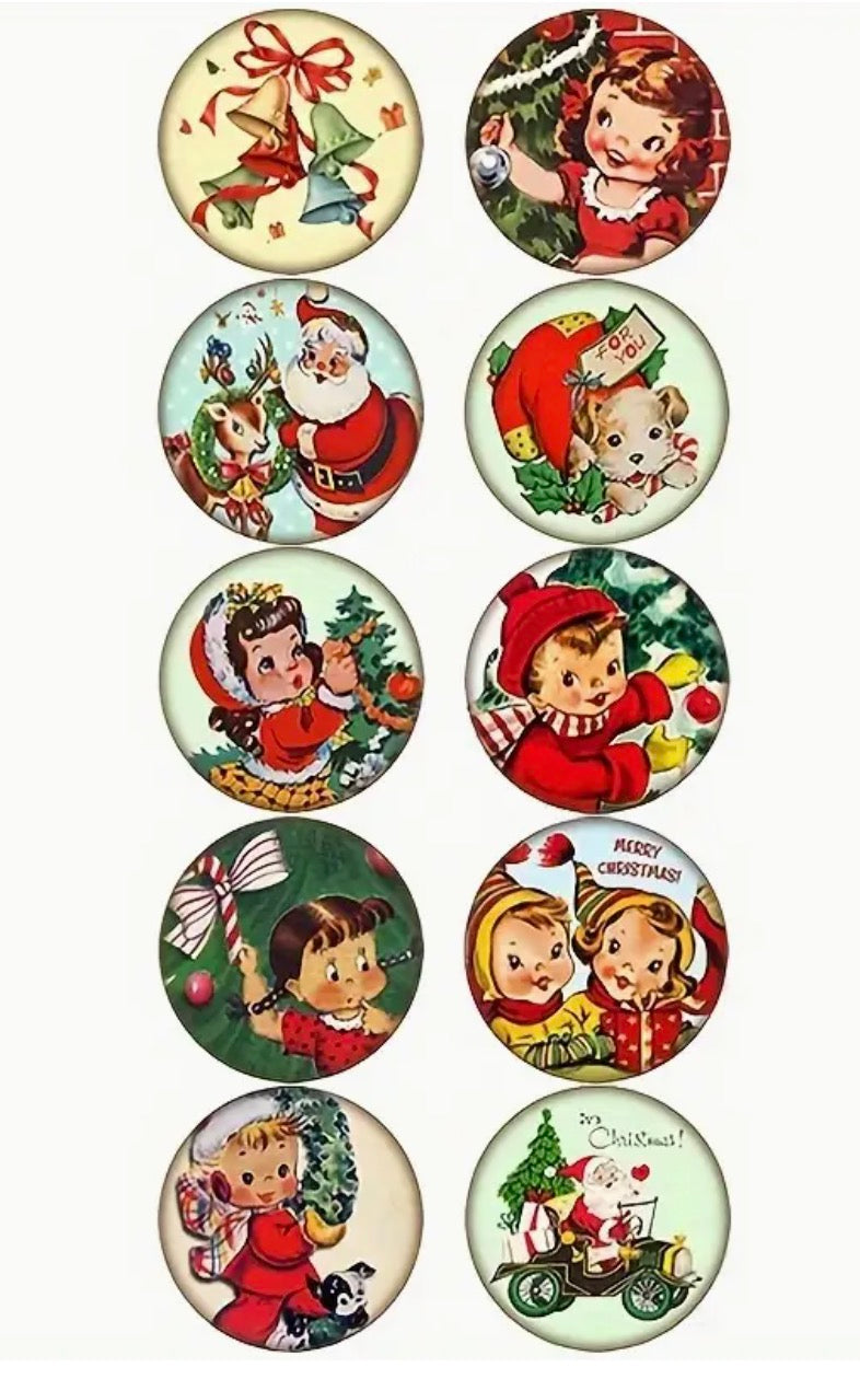 Vintage Christmas Stickers