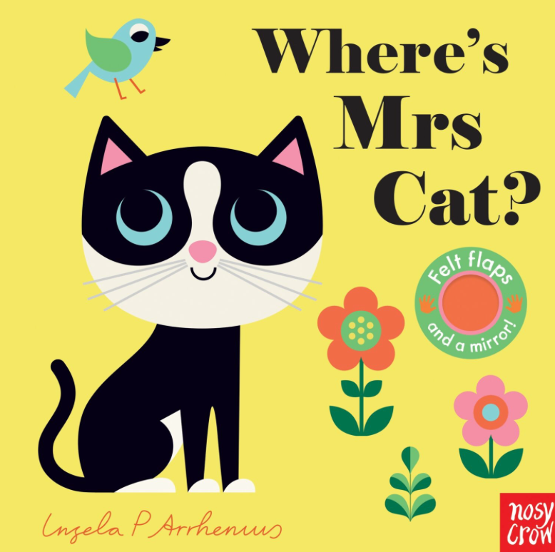 Where's Mrs Cat? Board Book with Felt Flaps
