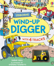 Load image into Gallery viewer, Usborne Wind Up Digger Book
