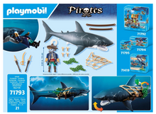 Load image into Gallery viewer, Playmobil Giant Shark with Pirate 71793
