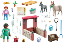 Load image into Gallery viewer, Playmobil Veterinary Mission with Donkeys 71471
