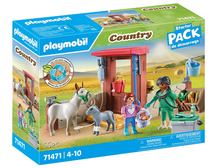 Load image into Gallery viewer, Playmobil Veterinary Mission with Donkeys 71471

